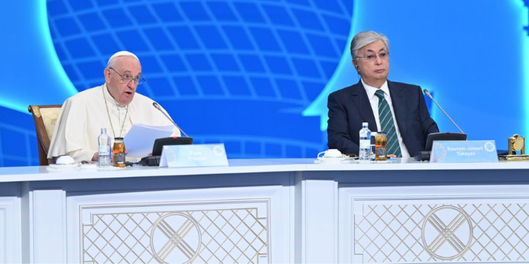 Pope Francis and The President of Kazakhstan Kassym-Jomart Tokayev