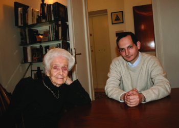 Dr. Matteo Bertelli with Rita Levi-Montalcini